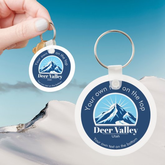 Deer Valley Utah skigebied aandenken Sleutelhanger