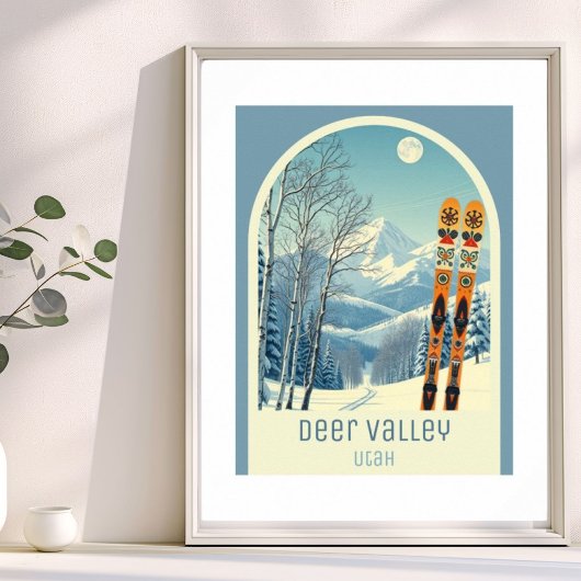 Deer Valley Utah skigebied Poster