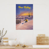 Deer Valley Utah Skigebied Reisposter Poster (Keuken)