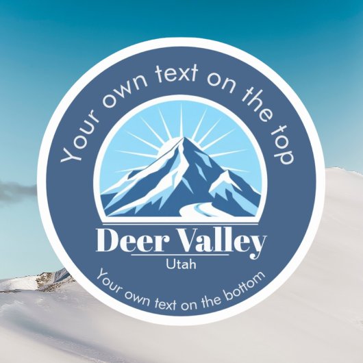 Deer Valley Utah skigebied Vinyl Sticker