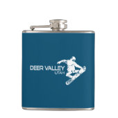 Deer Valley Utah Snowboarder Heupfles (Voorkant)