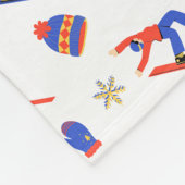 Deer Valley Utah Wasatch Ski Snowboard patroon Fleece Deken (Hoek)