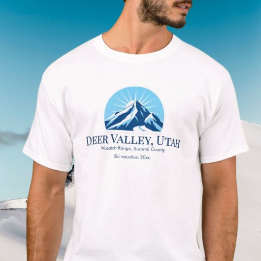Deer Valley Utah Wasatch skigebied outfit T-shirt