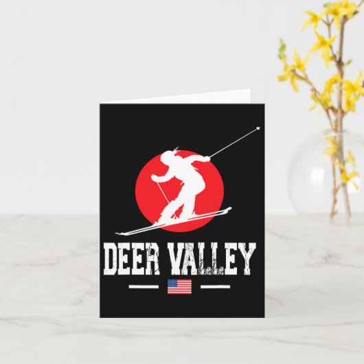 Deer Valley Verenigde Staten Skigebied Rocky Mount Kaart (Gele Bloem)