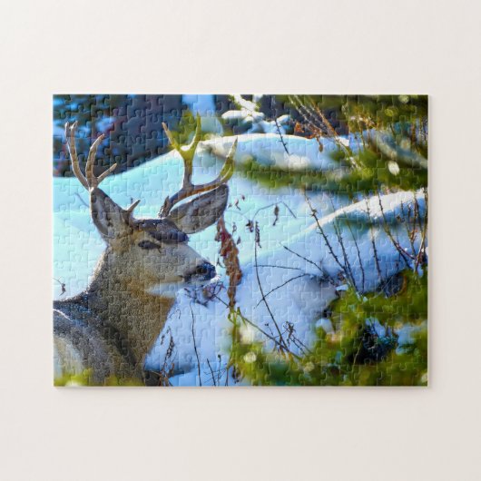 Deer van Yellowstone. Legpuzzel (Horizontaal)