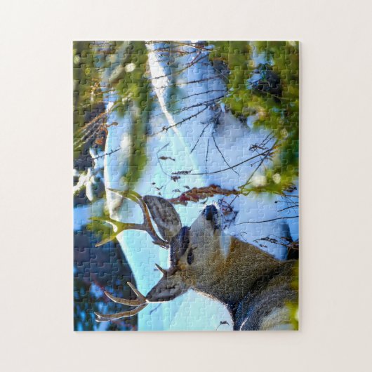 Deer van Yellowstone. Legpuzzel (Verticaal)