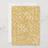 Deer verjaardag nodigt Girl Pink Gold Woodland uit Kaart (Achterkant)