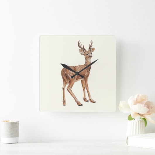 Deer Vierkante Klok (Huis)