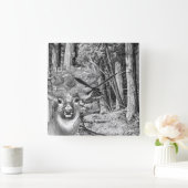 Deer Vierkante Klok (Huis)