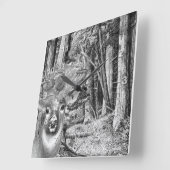 Deer Vierkante Klok (Hoek)
