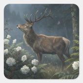 Deer Vierkante Sticker (Voorkant)