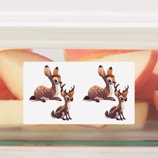 Deer Vinyl Sticker (Aangebracht)