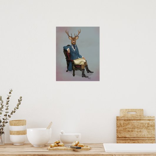Deer volledig poster (Keuken)