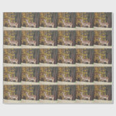 Deer voor de Gele Najaarboom Cadeaupapier (Vlak)