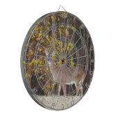 Deer voor de Gele Najaarboom Dartbord (Voorkant Links)