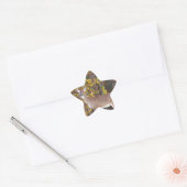 Deer voor de Gele Najaarboom Ster Sticker (Envelop)