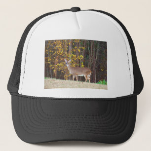 Deer voor de Gele Najaarboom Trucker Pet