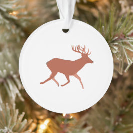 Deer Walking Festive Ornament