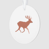 Deer Walking Festive Ornament (voorkant)