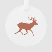 Deer Walking Festive Ornament (voorkant)
