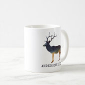 Deer, Waterverf met tekst Koffiemok (Voorkant rechts)