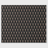 Deer waterverf Pattern Woodland Brown Cadeaupapier (Vlak)