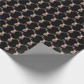 Deer waterverf Pattern Woodland Brown Cadeaupapier (Hoek)