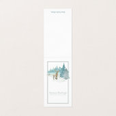 Deer Waterverf Seasons Greetings Mini Greetings Visitekaartje (Buitenkant ongevouwen)