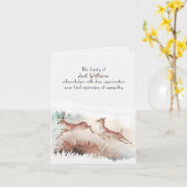 Deer Waterverf voor sympathie Hartelijk dank Kaart (Gele Bloem)