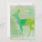 Deer Waterverf - Weddenschap Kaart (Voorkant)