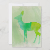 Deer Waterverf - Weddenschap Kaart (Achterkant)