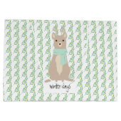 Deer Wearing A Green Scarf Groot Cadeauzakje (Achterkant)