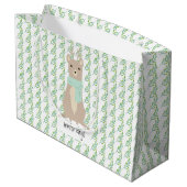 Deer Wearing A Green Scarf Groot Cadeauzakje (Achterkant Gekanteld)