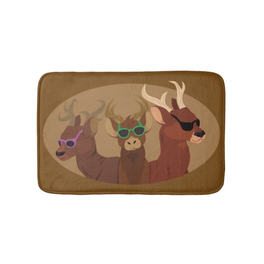 Deer Wearing Sunbril Badmat (Voorkant)
