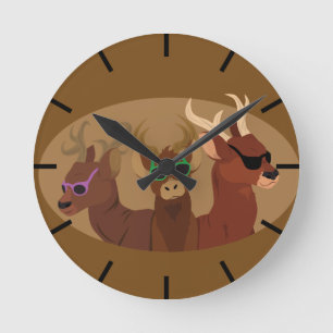Deer Wearing Sunbril Ronde Klok