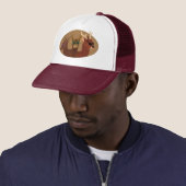 Deer Wearing Sunbril Trucker Pet (In situ)