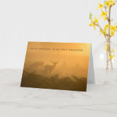 Deer Whisperer Buck Doe Hunter Verjaardag Kaart (Gele Bloem)