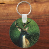 Deer / White Tailed Buck Sleutelhanger (Voorkant)