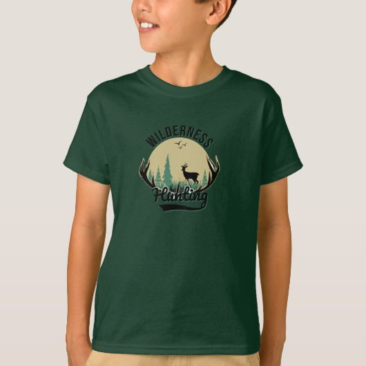 Deer Wilderness Hunting T-shirt (Voorkant)