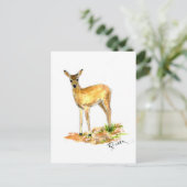 Deer Wildlife briefkaart (Staand voorkant)