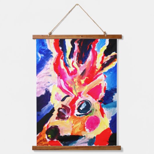 Deer winter joy hangend wandkleed (Voorkant)