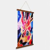 Deer winter joy hangend wandkleed (Gebogen)