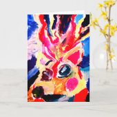 Deer winter joy kaart (Gele Bloem)