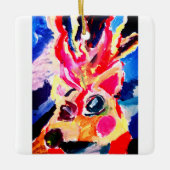 Deer winter joy keramisch ornament (Voorkant)