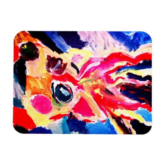 Deer winter joy magneet (Horizontaal)