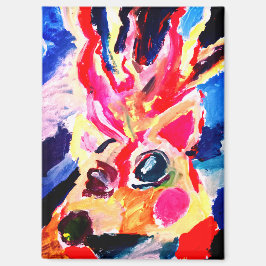 Deer winter joy magneet