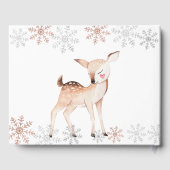 Deer Winter ONEderland 1e Verjaardag Gastenboek (Achterkant)