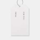 Deer Winter Snow Christmas Cadeaulabel (Achterkant)