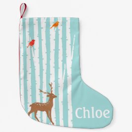 Deer Winter Wonderland Stocking Kleine Kerstsok