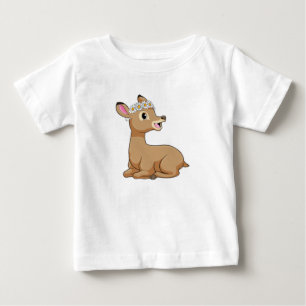 Deer with Daisy Flower